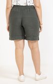 Short en lin avec boutons coco
