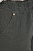 Short en lin avec boutons coco