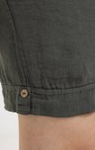 Short en lin avec boutons coco
