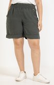 Short en lin avec boutons coco