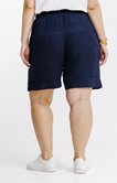 Short en lin avec boutons coco